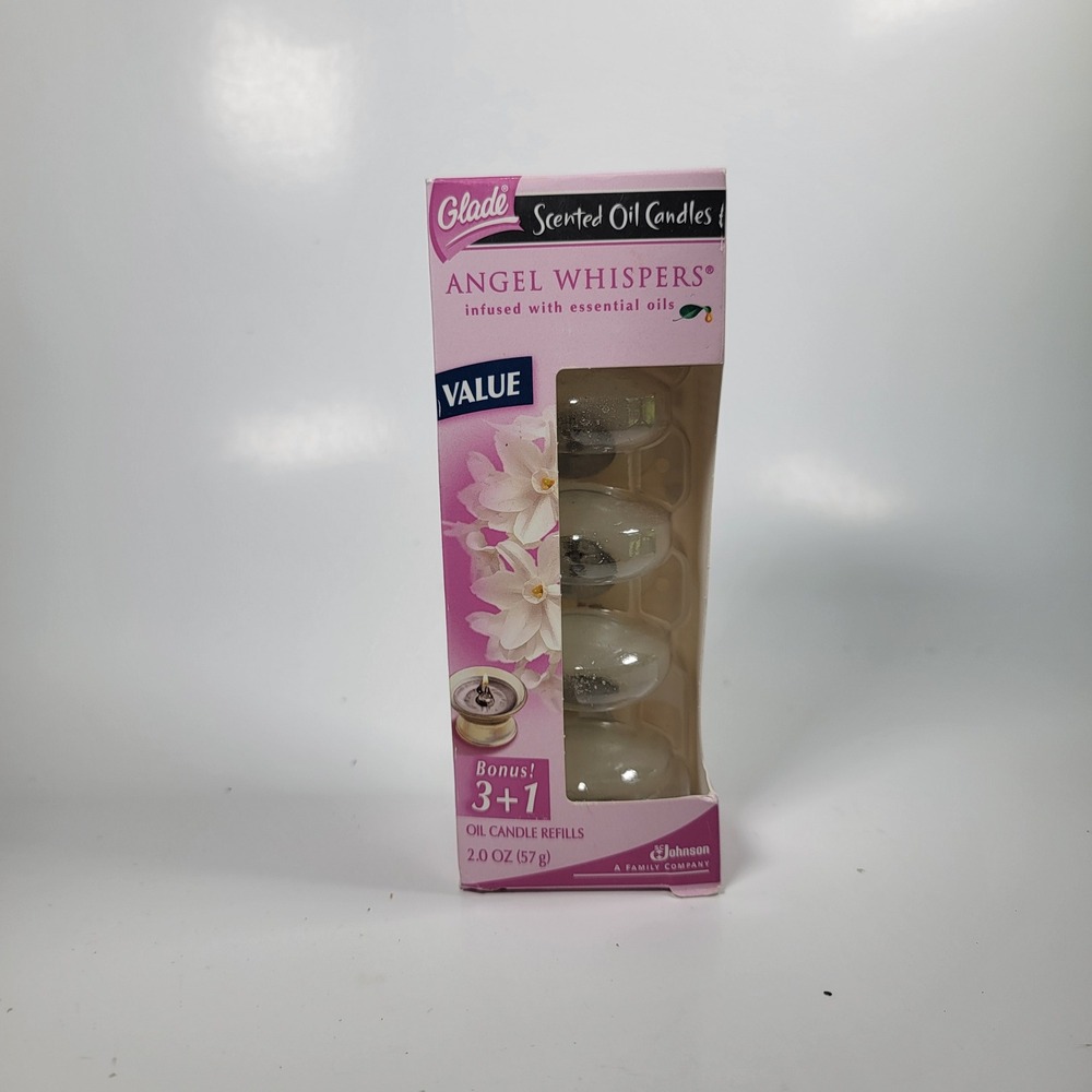 Glade Scented Oil Candles Angel Whispers Refills 3+1 Bonus New